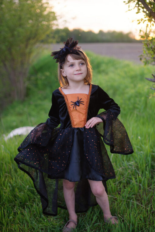 Sybil The Spider Witch Dress & Headband (Size 5-6)