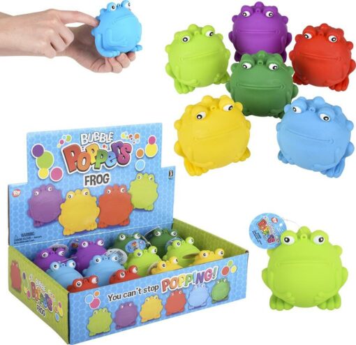 3.5" 3D Figure Frog Bubble Poppers (assortment - sold individually)