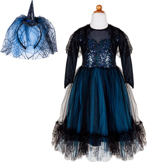 Luna The Midnight Witch Dress & Headband (Size 5-6)