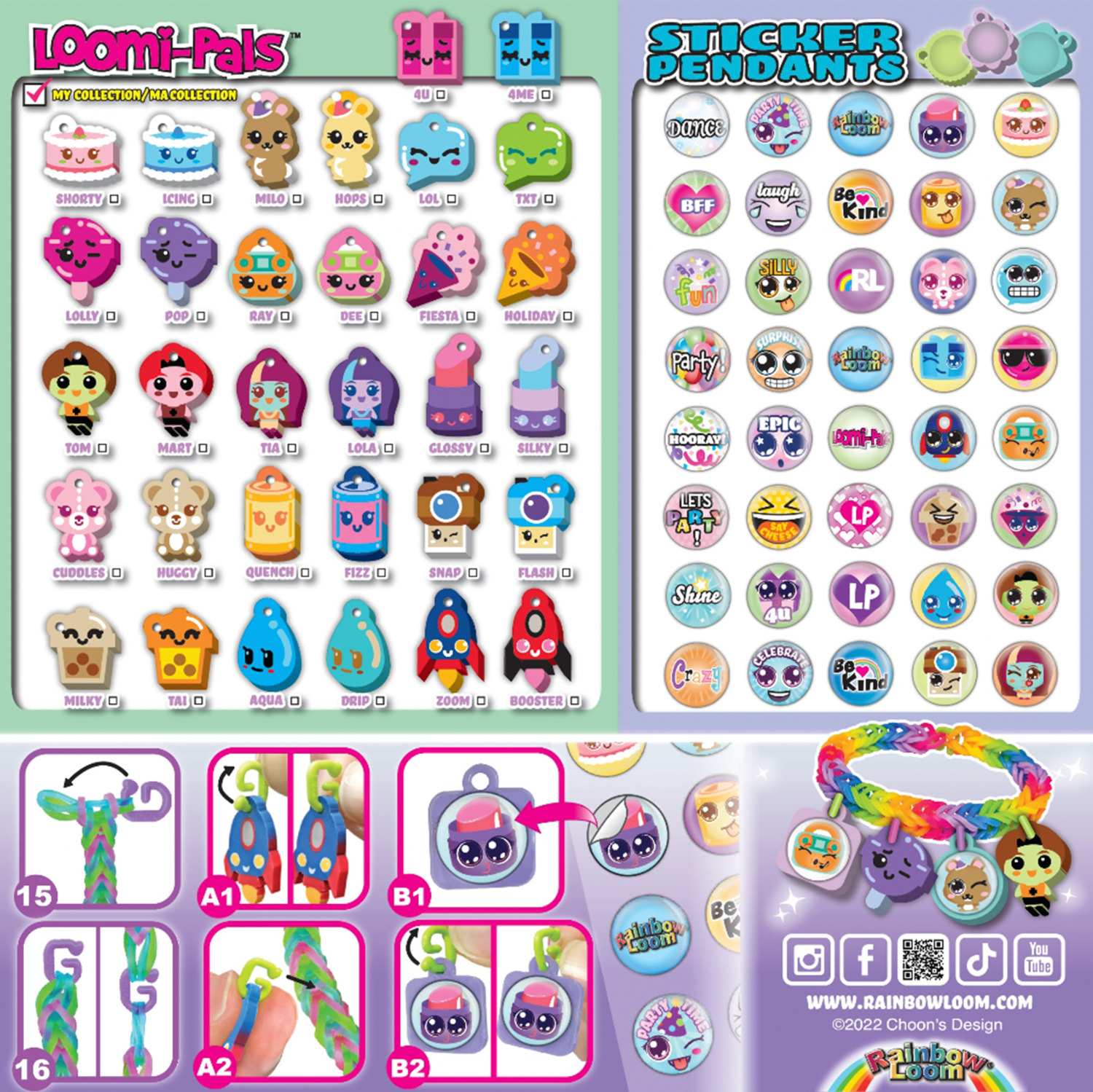 Loomi Pals Collectible - Charm Bracelet Kit - Party