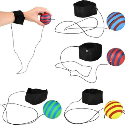 2.25" Neon Wrist Band Return Ball (assortment - sold individually)