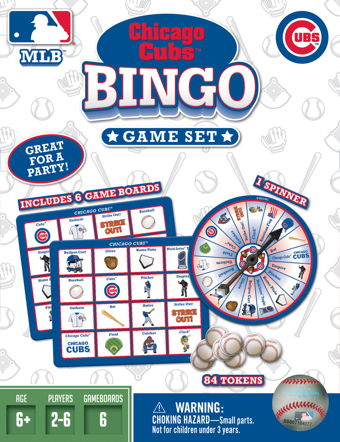 Chicago Cubs MLB Bingo Game