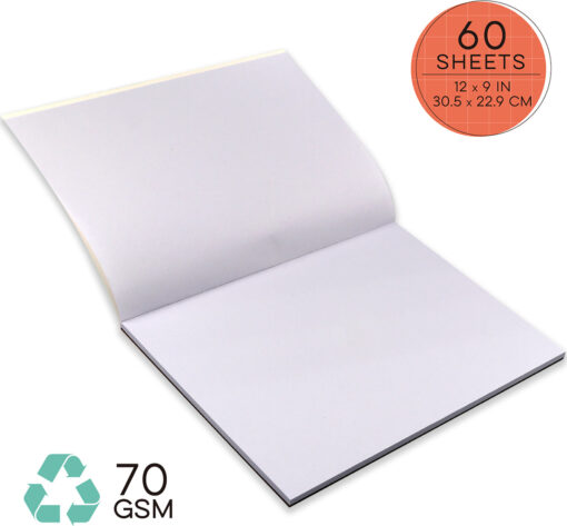 JR Recycled Newsprint Scribble Pad-50