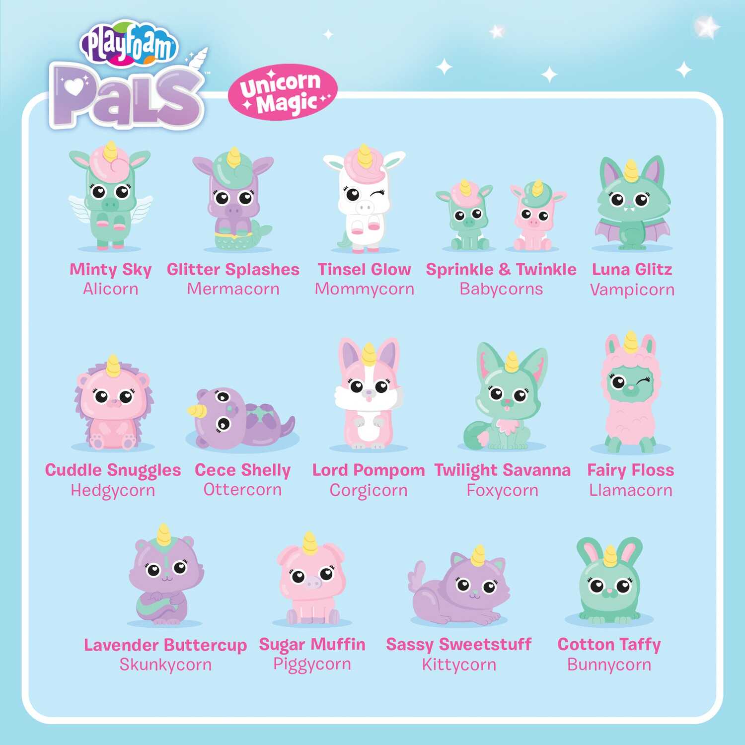 Playfoam® Pals™ Unicorn Magic POP Set of 10