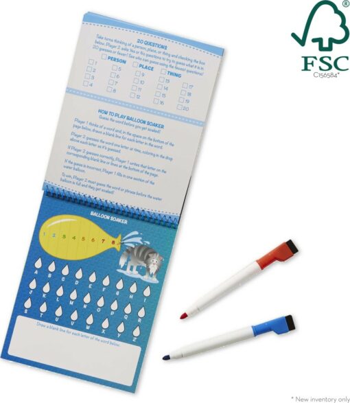 On the Go - Write-On / Wipe-Off Activity Games Pad