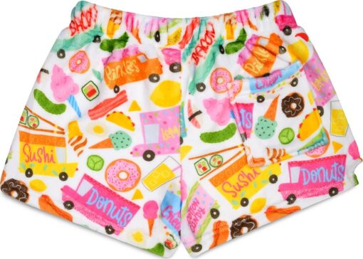 Food Truck Fun Plush Shorts (Small)