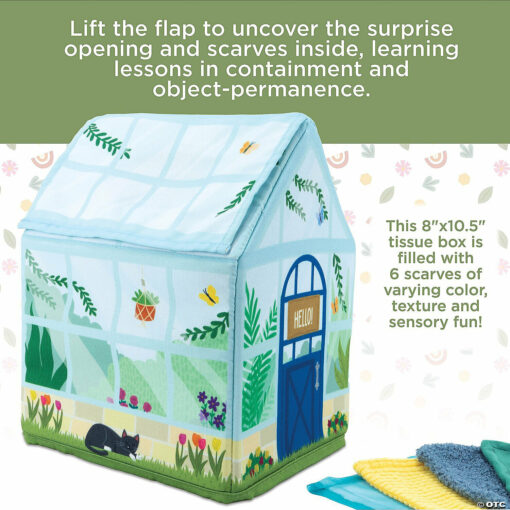 Sensory Sprouts Peek and Pull Baby Tissue Box Toy