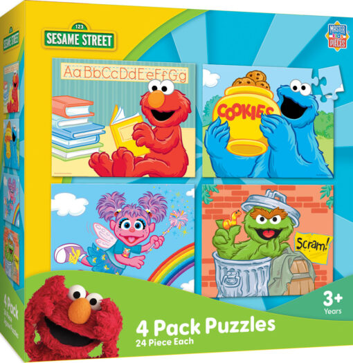 Sesame Street - 4 Pack 24 Piece Puzzles