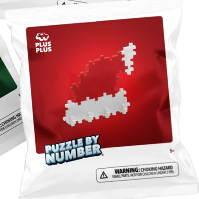 Puzzle by Number - 48pc Holiday Bag (Santa Hat)