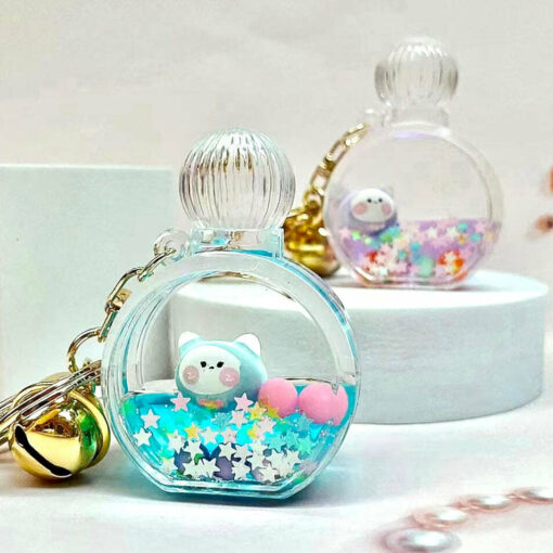 Kitty Perfume Bottle Floaty Key Charm (assorted)