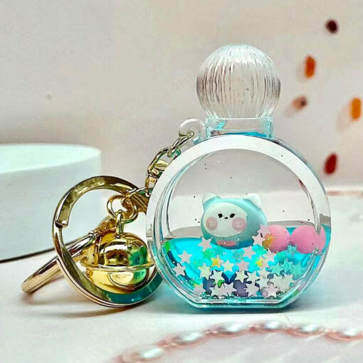 Kitty Perfume Bottle Floaty Key Charm (assorted)