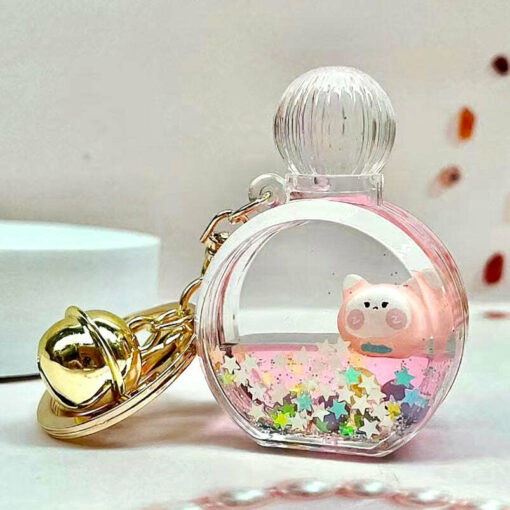 Kitty Perfume Bottle Floaty Key Charm (assorted)