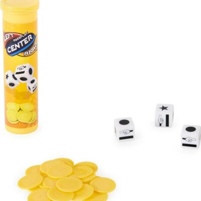 The Game Of Left Center Right - Easy Addictive Travel Tube Fun Dice Game