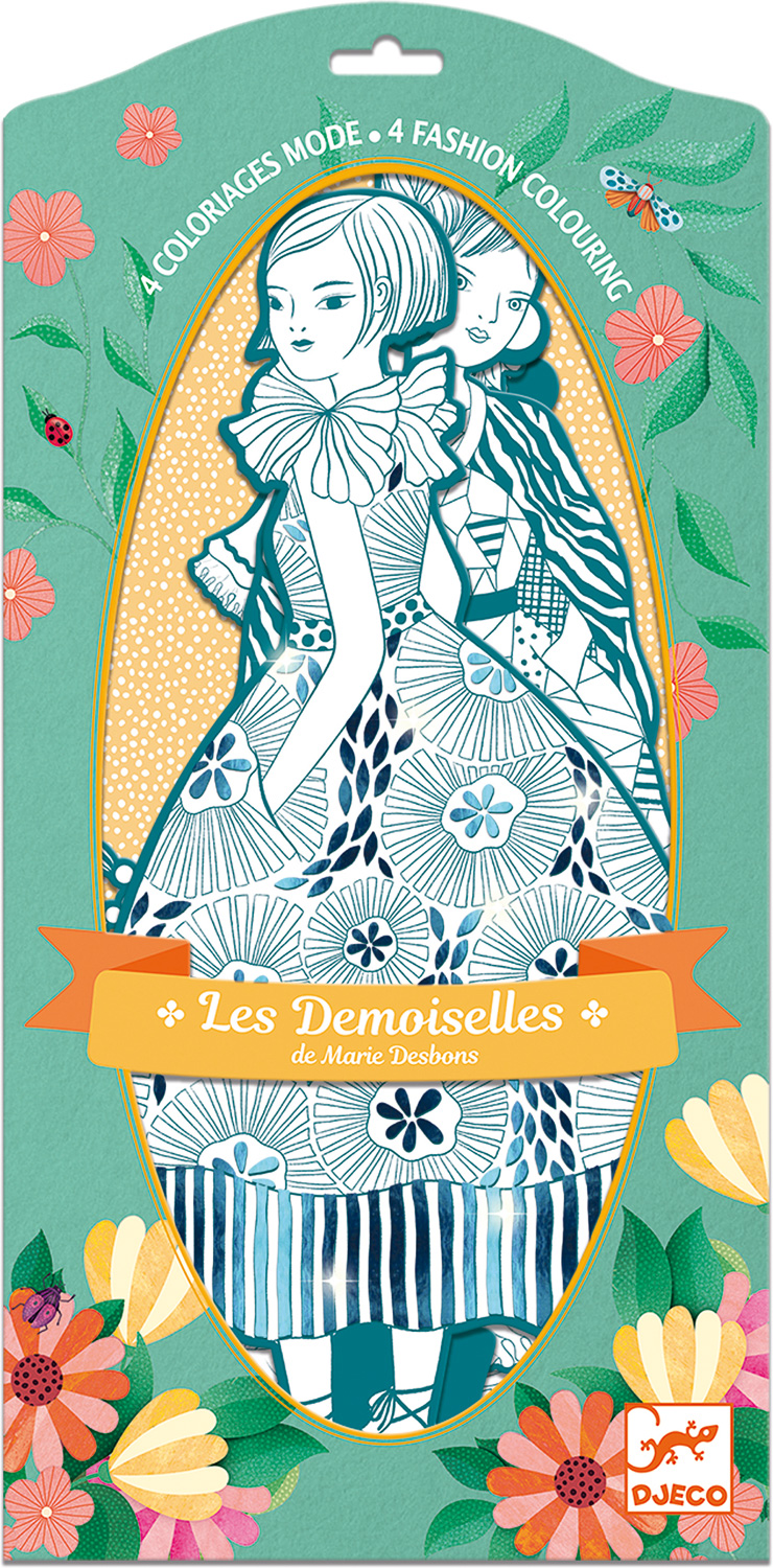 Les Demoiselles Fashion Colouring Paper Dolls (assorted)