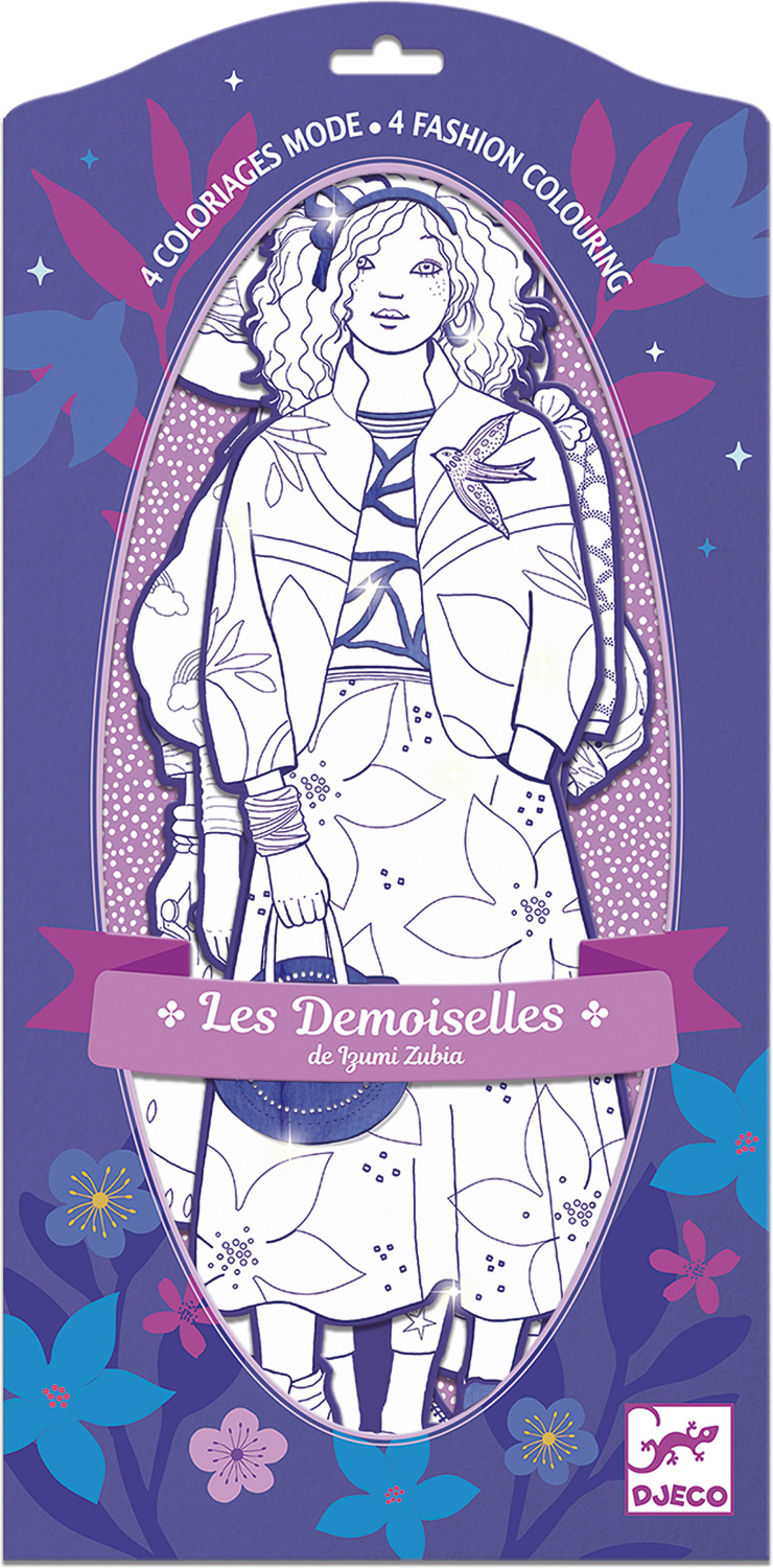 Les Demoiselles Fashion Colouring Paper Dolls (assorted)