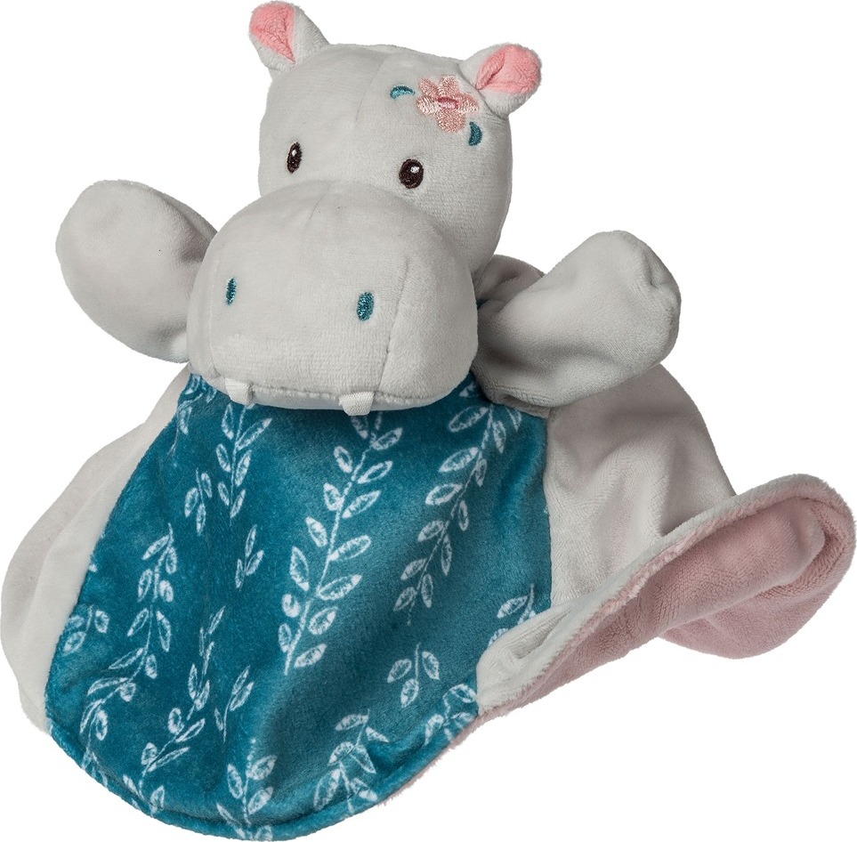 Jewel Hippo Lovey Puppet - 9"
