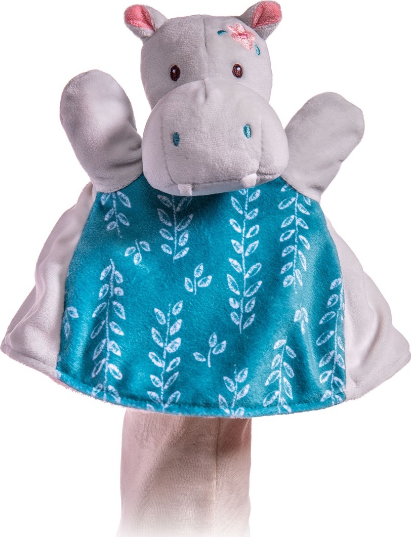 Jewel Hippo Lovey Puppet - 9"