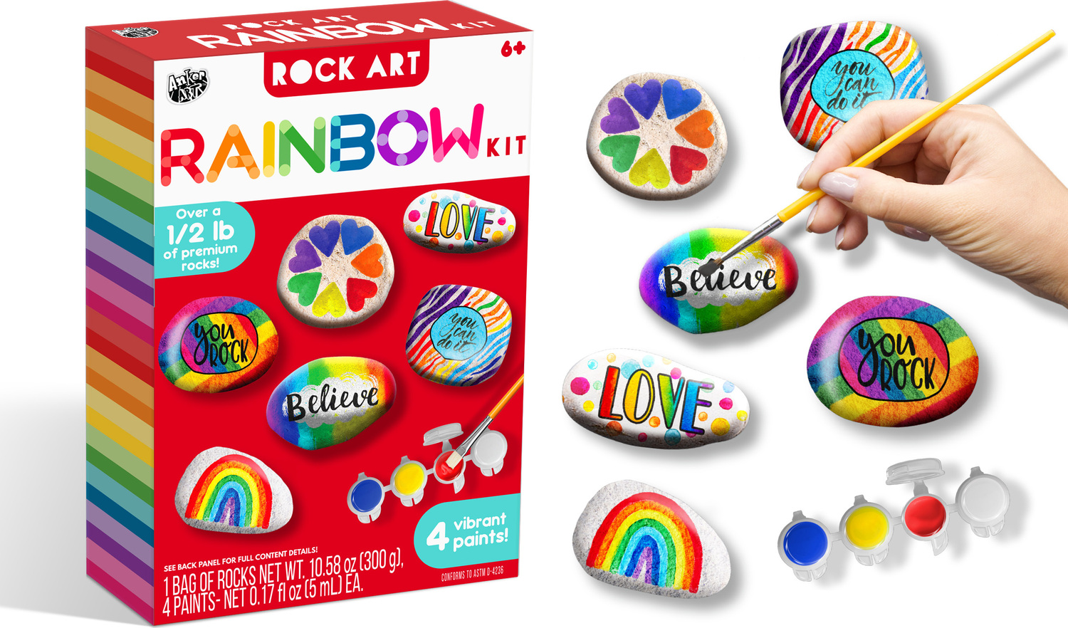 Rainbow Rock Art Kit