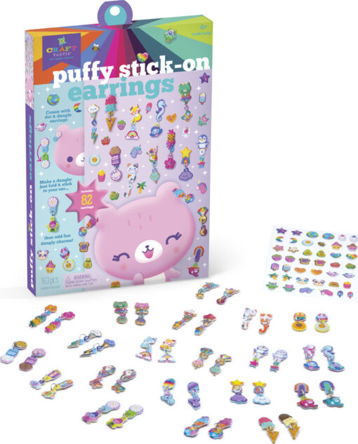 Craft-Tastic® Puffy Stick-On Earings