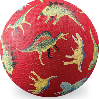 7 inch Playground Ball - Dinosaurs (Red)