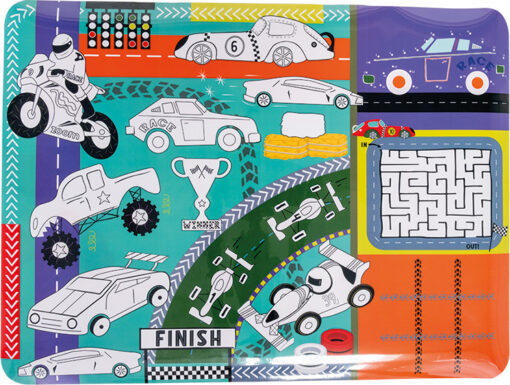 Cars Coloring Fun and Games Mat