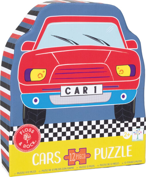 Cars 12pc Shaped Jigsaw with Shaped Box