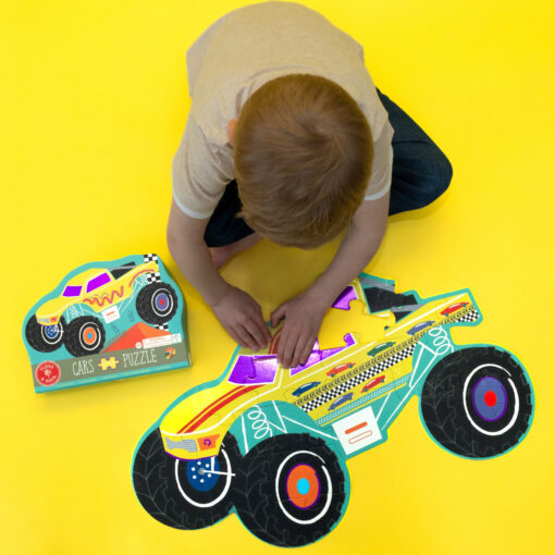 Cars 20pc "Monster Truck" Shaped Jigsaw with Shaped Box