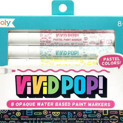 Vivid Pop! Water Based Paint Markers - Pastel - Set of 8