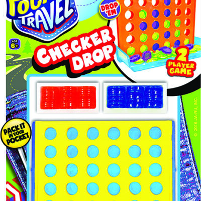 Checker Drop Travel Game