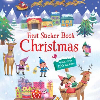 First Sticker Book Christmas: A Christmas Holiday Book for Kids