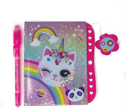 Caticorn 2-in-1 Secret Message Pen & Journal Set