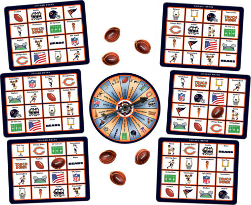 Chicago Bears NFL Bingo Game