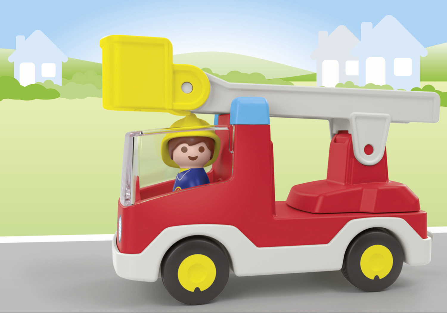 Playmobil Junior: Ladder Unit Fire Truck