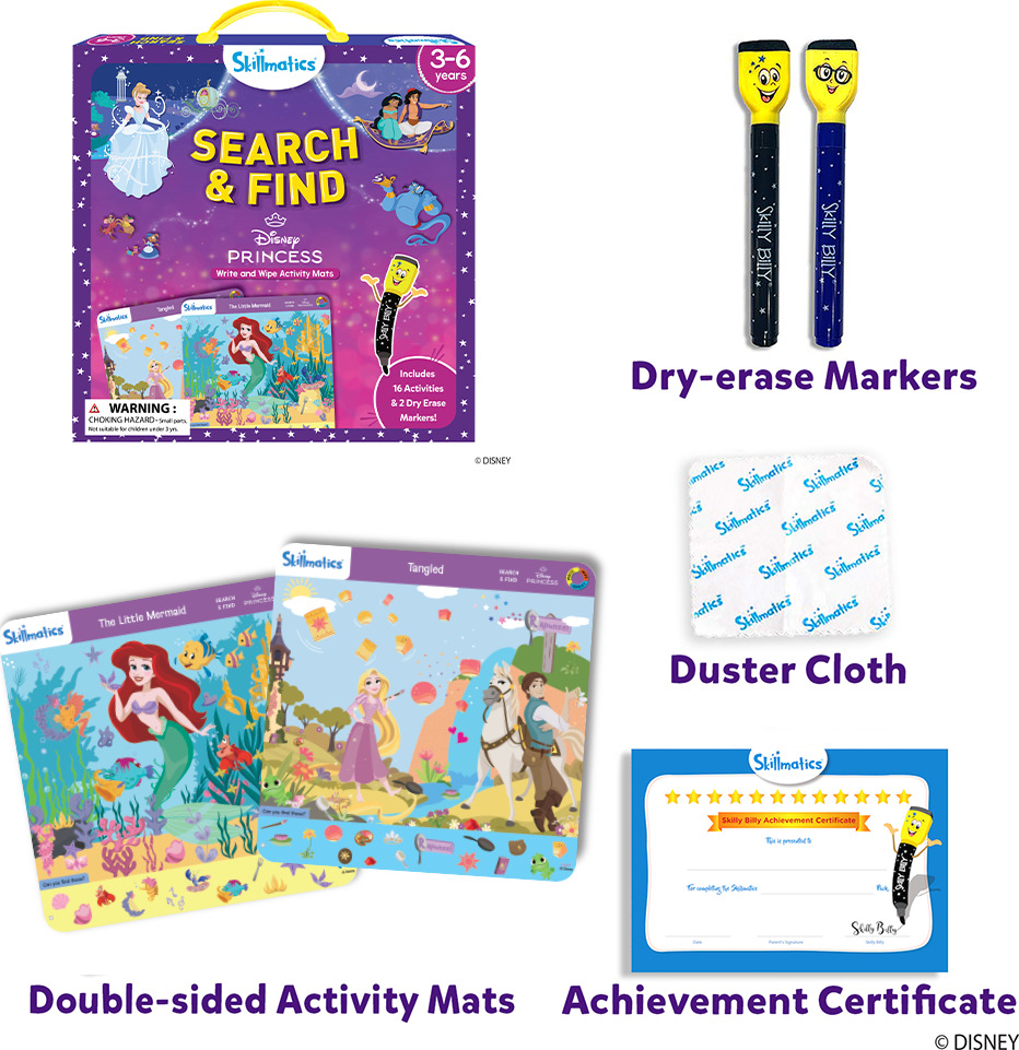 Write & Wipe - Search & Find Disney Princesses