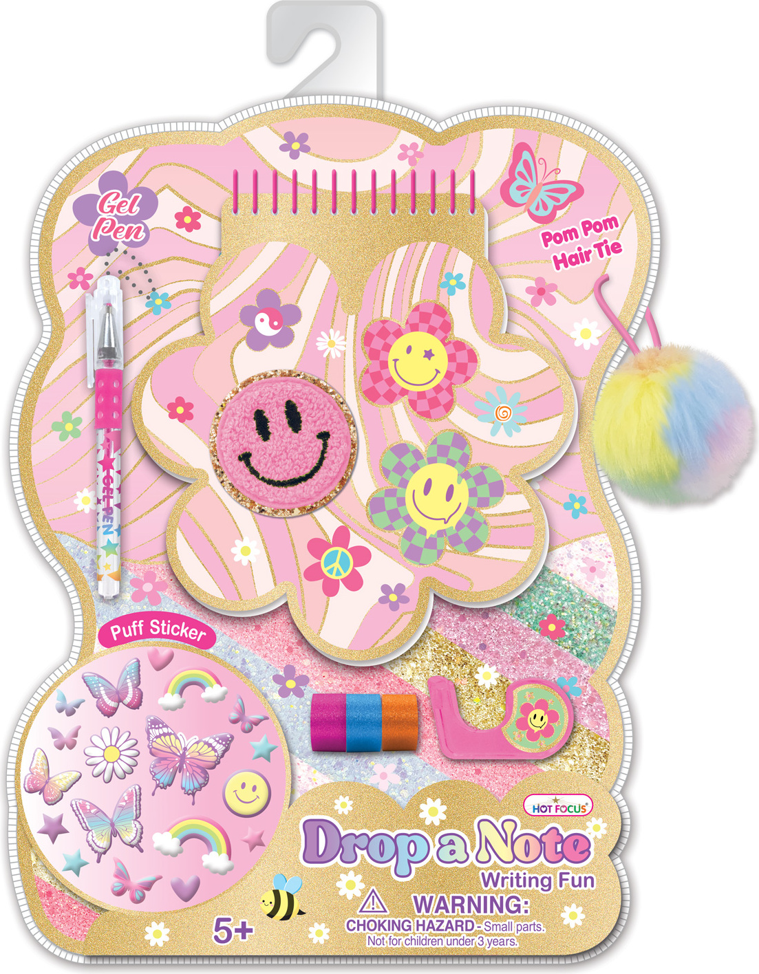 Drop a Note Writing Fun, Groovy Flower