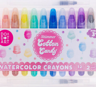 Cotton Candy Shimmer Watercolor Crayons