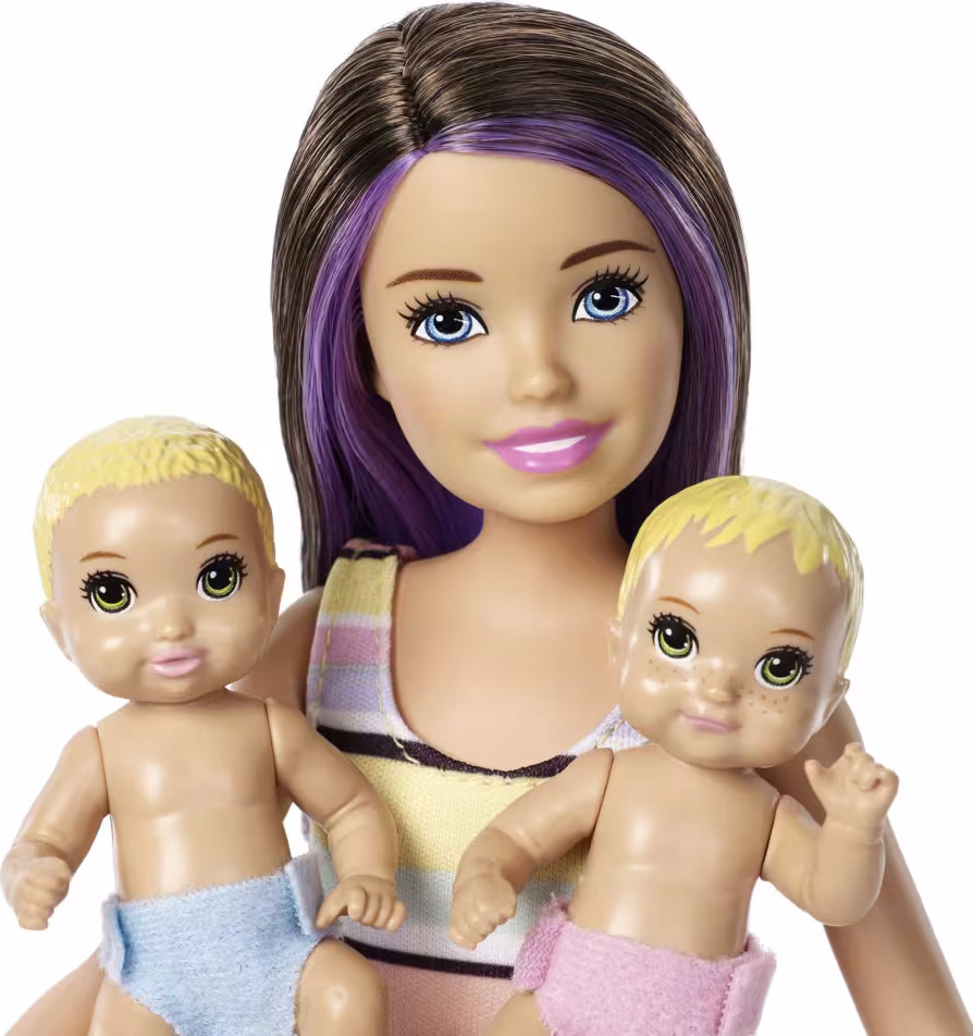 Barbie Skipper Babysitters Inc Nap ‘n' Nurture Nursery Dolls And Playset