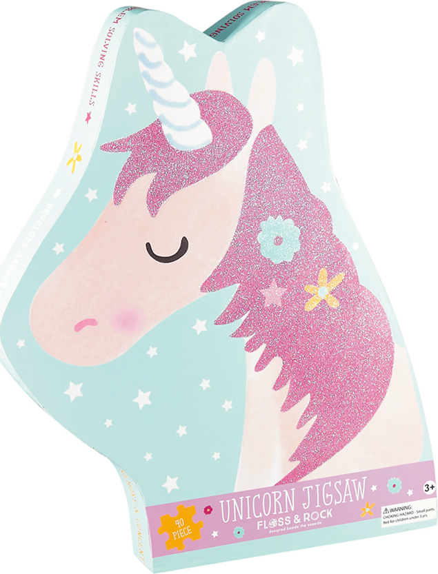Fairy Unicorn 40pc Jigsaw Puzzle with Shaped Box