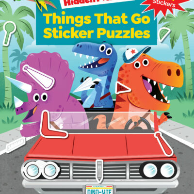 Things That Go Sticker Puzzles: Transportation Activity Book of Cars, Trucks, Planes and More, Hidden Pictures Puzzles with 280 Stickers for Kids 3 and Up