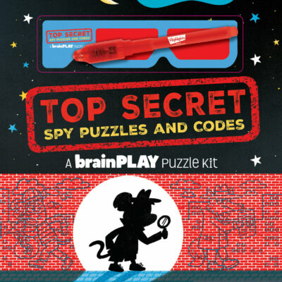 brainPLAY Top Secret Spy Puzzles and Codes: Puzzle Book Packed with Brain Teasers and Hidden Pictures Challenges for Kids 7 and Up