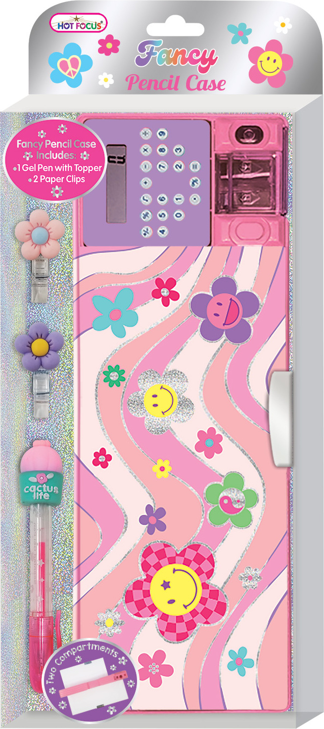 Groovy Flower Fancy Pencil Case