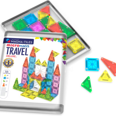 Magna-Tiles microMags Travel Deluxe 55 Piece Set