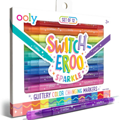 OOLY Switch-Eroo Sparkle Glittery Color Changing Markers