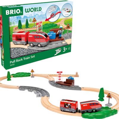 BRIO World Pull Back Train Set