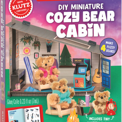 KLUTZ DIY Miniature Cozy Bear Cabin