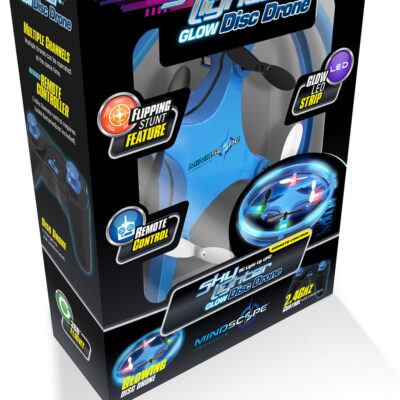 Sky Lighter Glow Disc Drone - RC Light Up UFO Blue