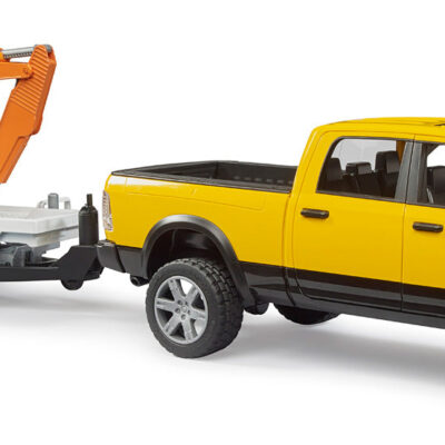 Bruder RAM Rental Service Truck with Mini Excavator