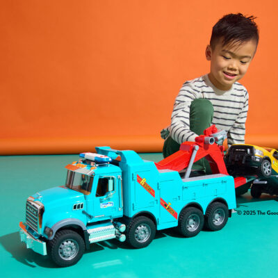 Bruder MACK Granite Recovery and Towing Truck with Light & Sound Module