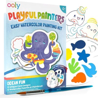 Playful Painters Easy Watercolor Painting - Ocean Fun